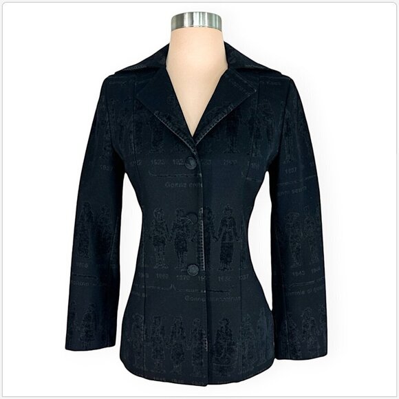 Moschino Cheap and Chic Vintage Black Fashion History Over the Years Jacket 6 - Picture 1 of 8